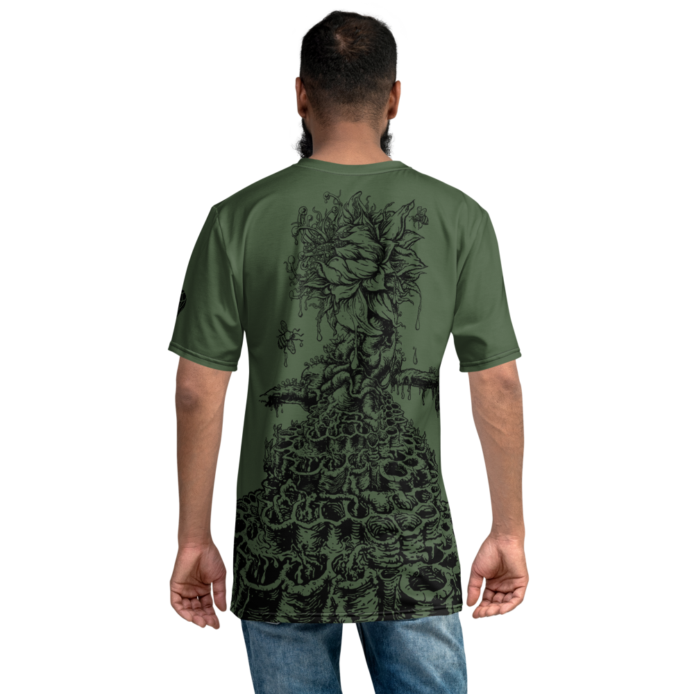 Honey Chome All-Over-Print Black Outline Men's T-shirt