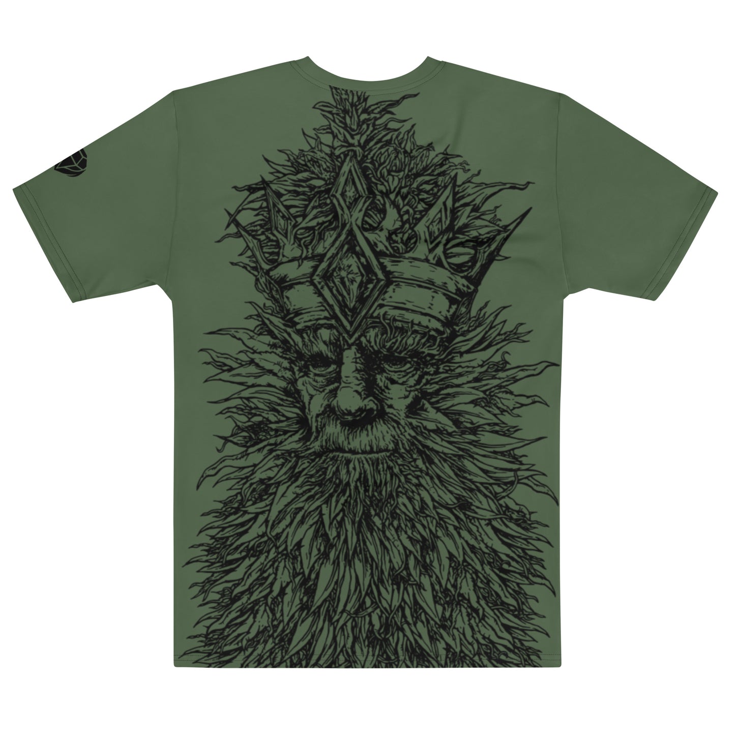 King Kola All-Over-Print Black Outline Men's T-shirt