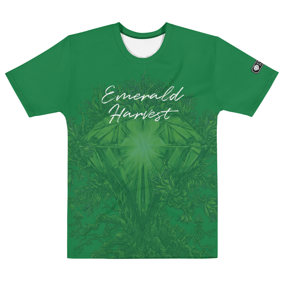 Emerald Harvest All-Over Print Men's Crew Neck T-Shirt