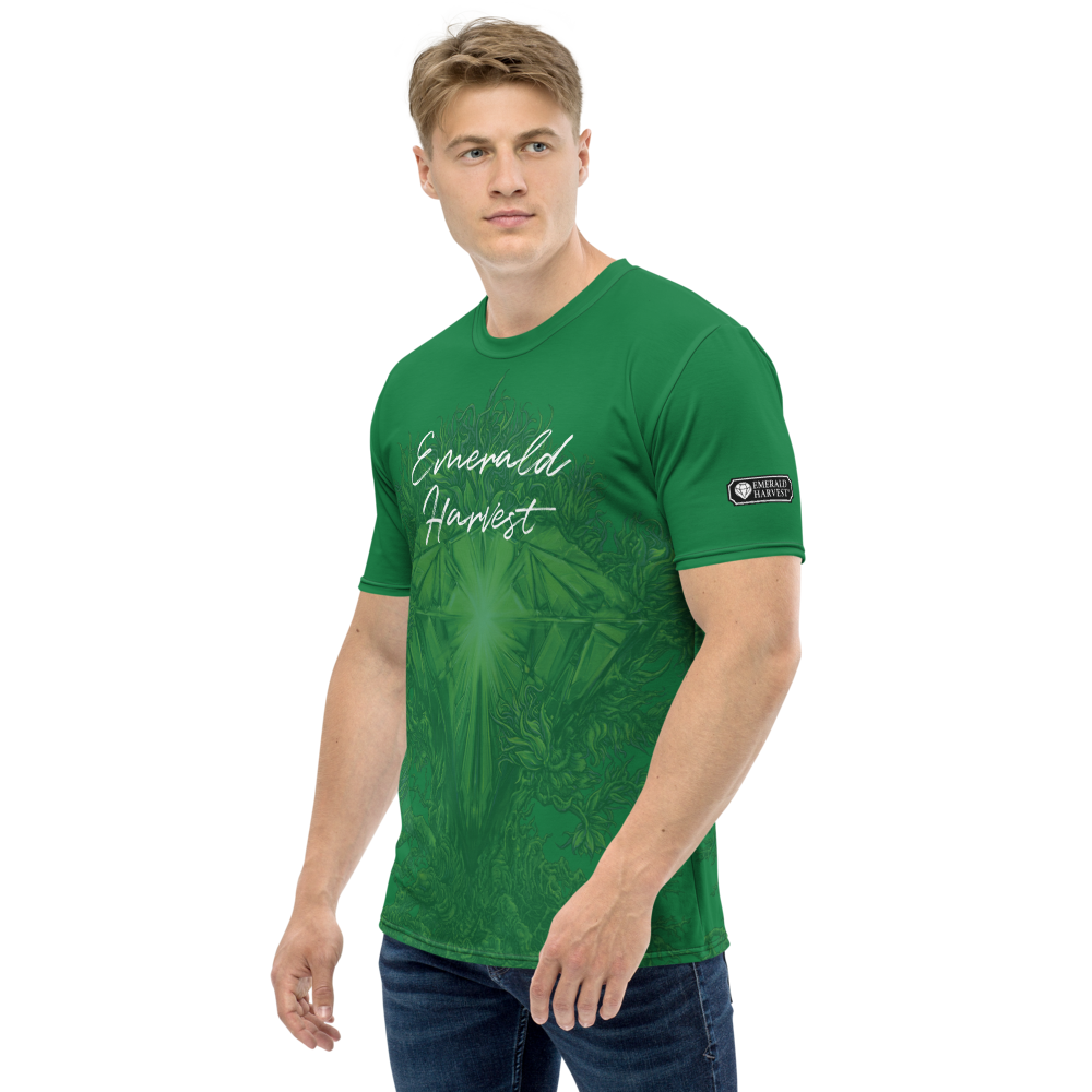 Emerald Harvest All-Over Print Men's Crew Neck T-Shirt
