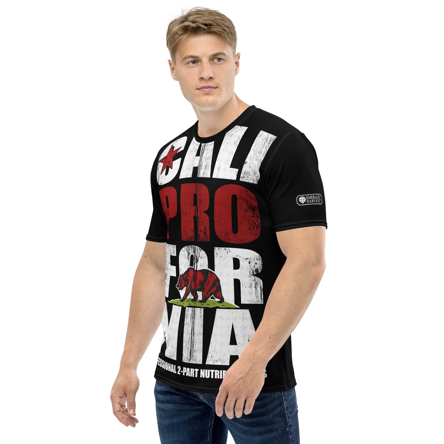 Cali Pro Fornia All-Over Print Men's Crew Neck T-Shirt