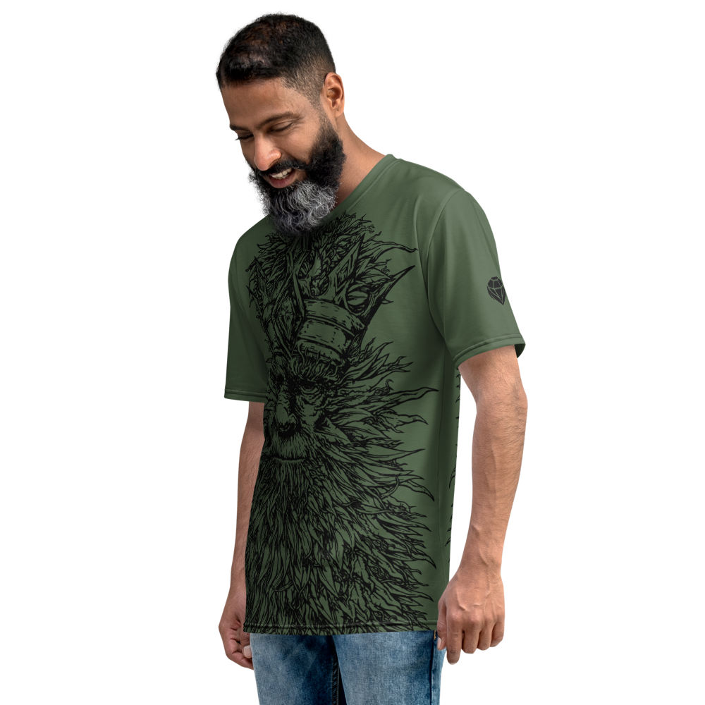 King Kola All-Over-Print Black Outline Men's T-shirt