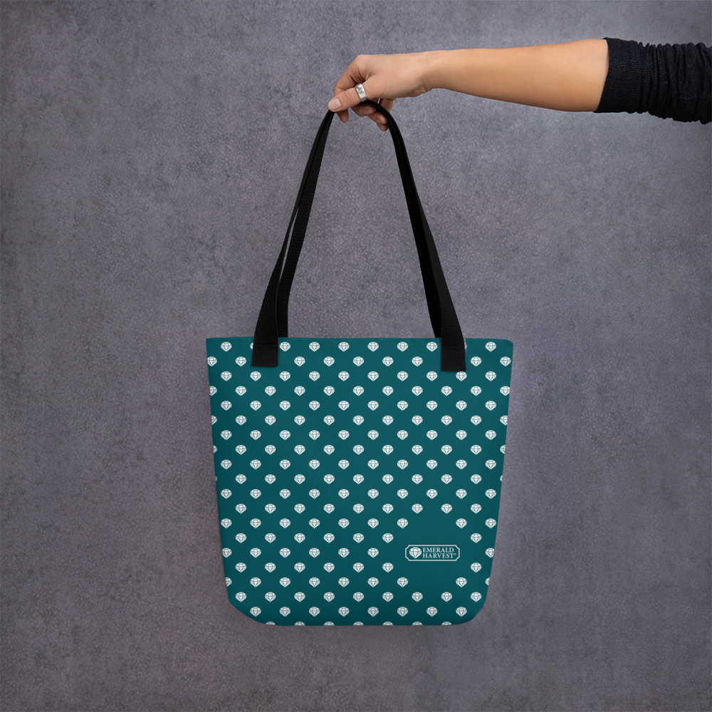 Tote bag with Emerald Pattern
