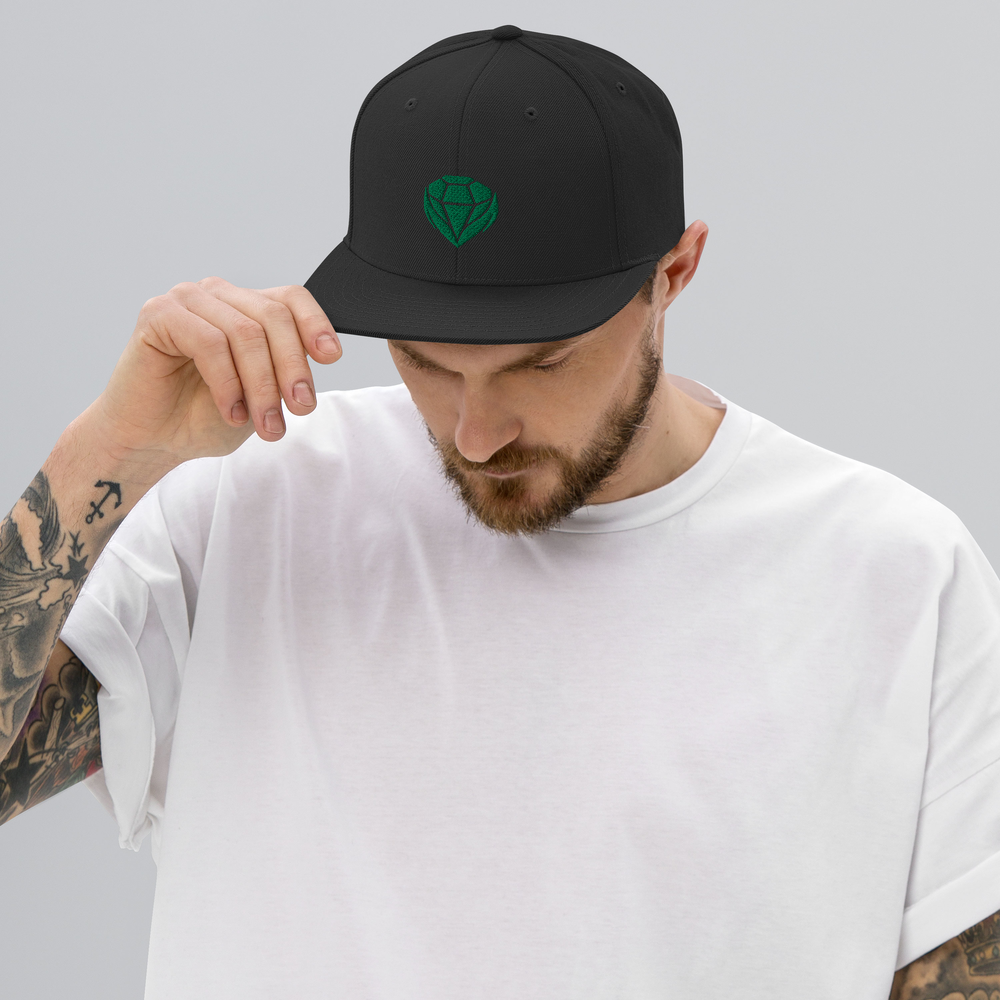 Emerald Snapback Hat