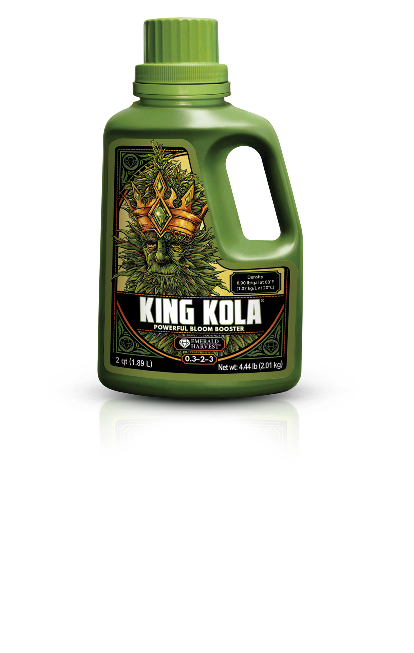 2 Quart bottle of King Kola on white background