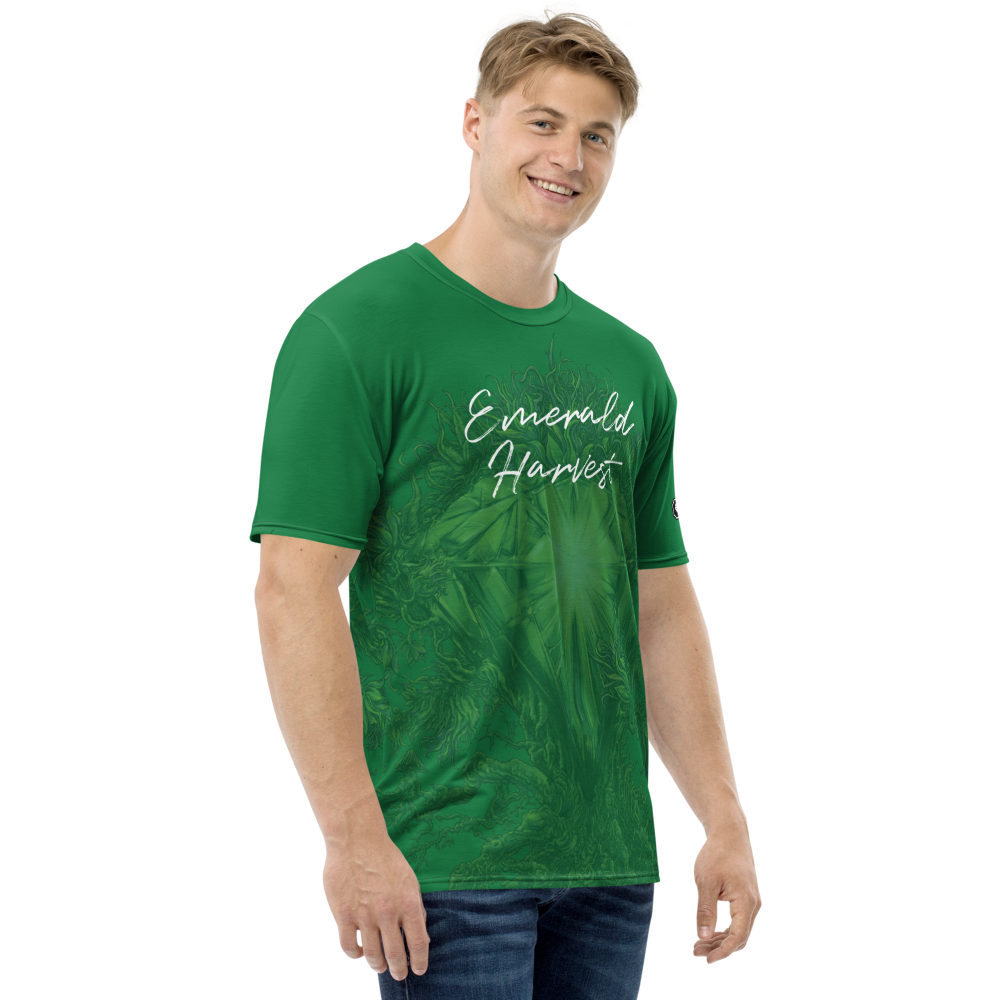 Emerald Harvest All-Over Print Men's Crew Neck T-Shirt