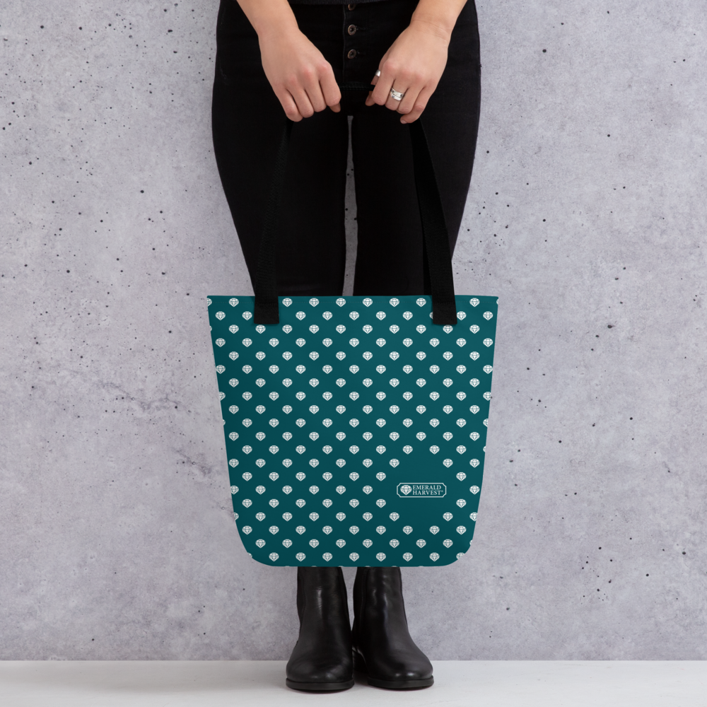 Tote bag with Emerald Pattern