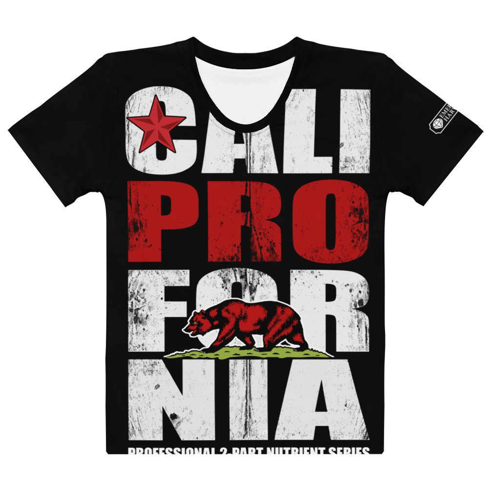 Cali Pro Fornia All-Over Print Women's Crew Neck T-Shirt