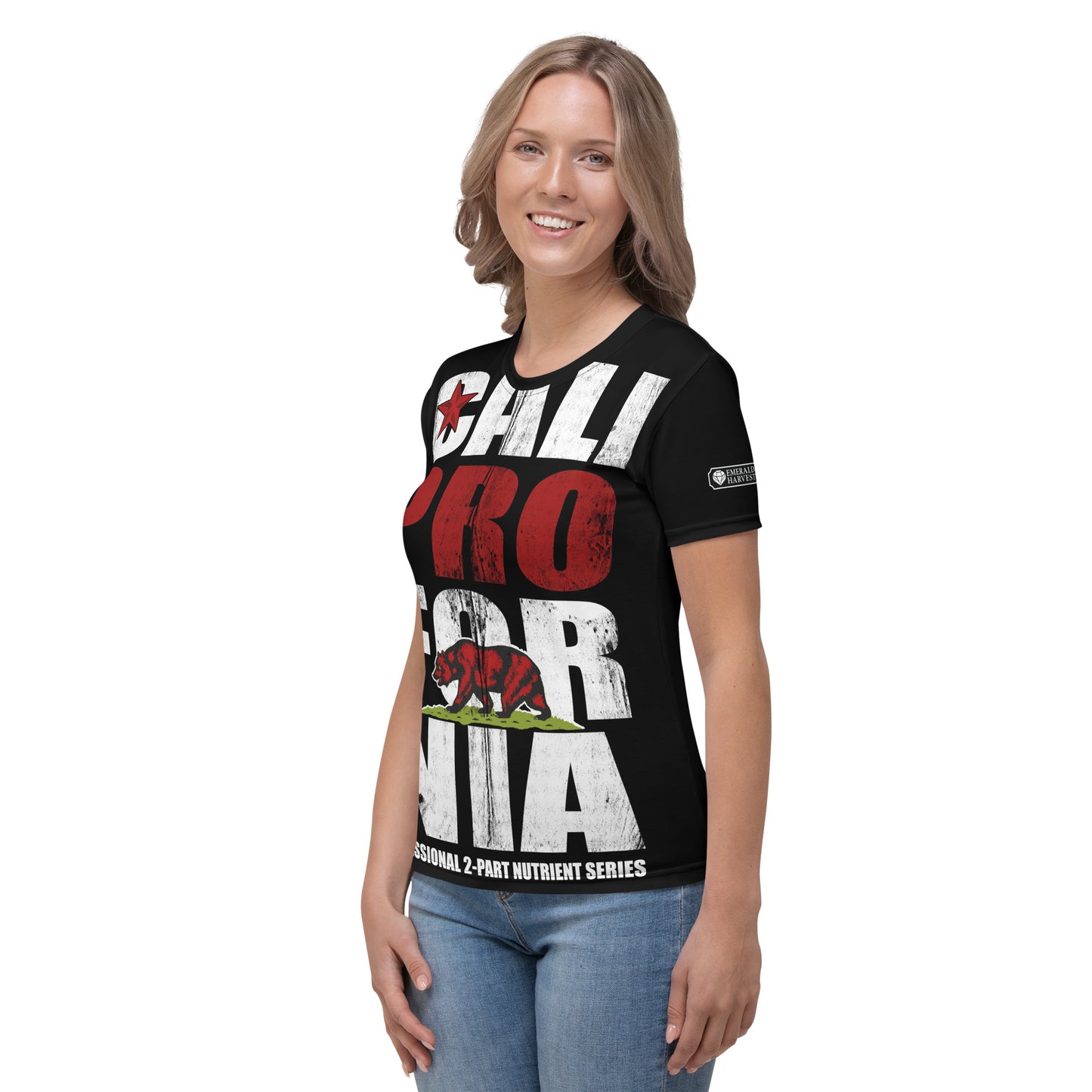 Cali Pro Fornia All-Over Print Women's Crew Neck T-Shirt