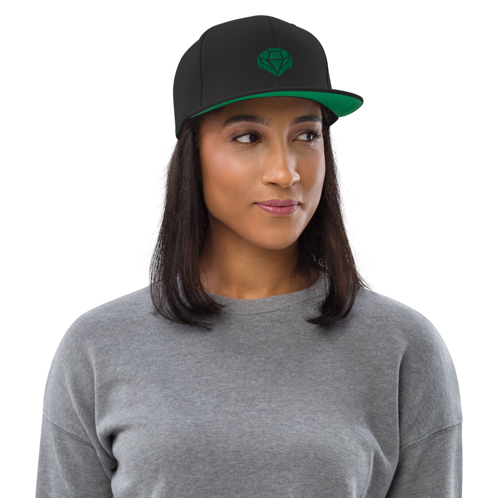 Emerald Snapback Hat