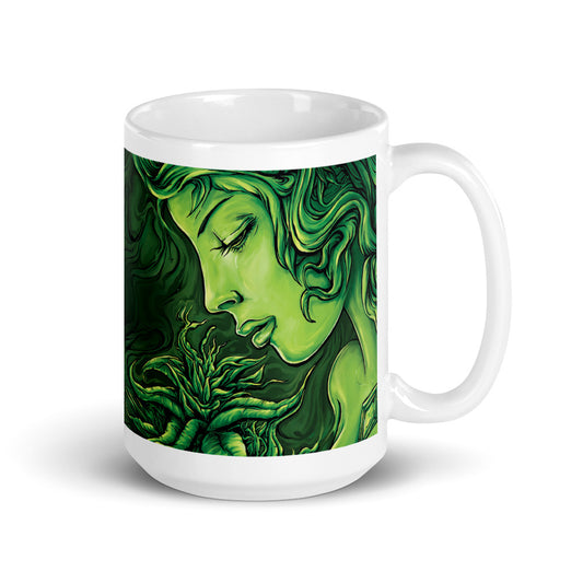 Taza blanca Emerald Goddess